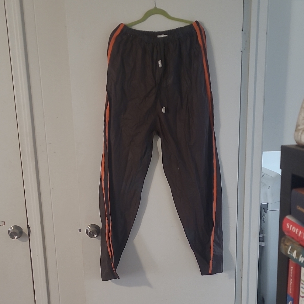 Men's Brown's (NFL) Rain Joggers (brown and orange), Size XXL